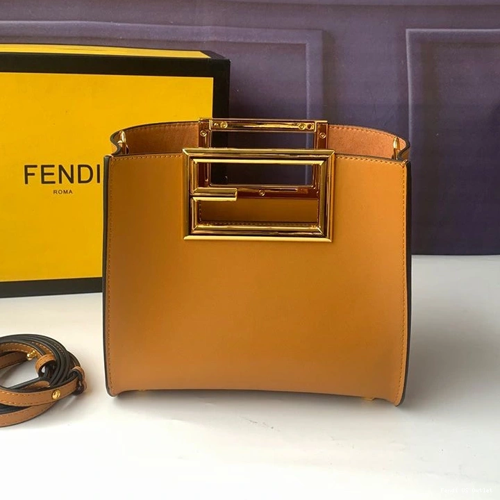 HOT Way Brown Small Calf Leather In Fendi Bag 0729